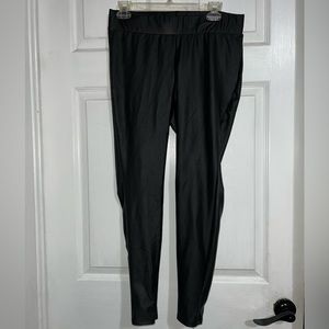 TORRID FAUX LEATHER LEGGINGS SIZE 0 & Talbots Sheer Shirt Size 14